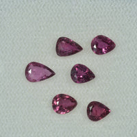 5x4 mm Natural Ruby Loose Gemstone Pear Cut