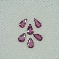 5x3 mm Lot Natural Ruby Loose Gemstone Pear Cut