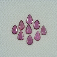 5x3 mm Lot Natural Ruby Loose Gemstone Pear Cut