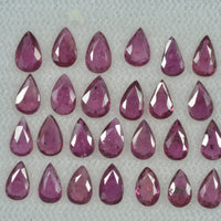 5x3 mm Lot Natural Ruby Loose Gemstone Pear Cut