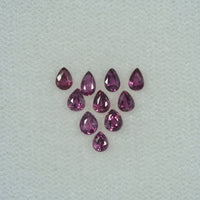 3x2 mm Lot Natural Ruby Loose Gemstone Pear Cut