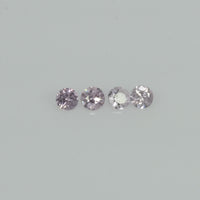 2.7-4.0 MM Natural Pink Sapphire Loose Gemstone Round Diamond Cut
