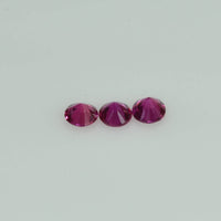 3.0-3.5 Cts Natural Thai Ruby Loose Gemstone Round Cut