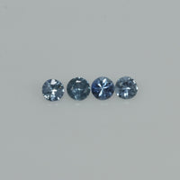 2.0-3.5 mm Natural Blue Sapphire Loose Gemstone Round Diamond Cut Vs Quality Color
