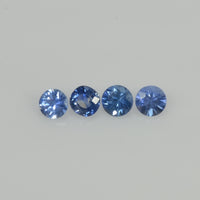 2-3.5 mm Natural Blue Sapphire Loose Gemstone Round Diamond Cut Vs Quality Color - Thai Gems Export Ltd.