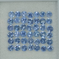 3.0-3.5 mm Natural Blue Sapphire Loose Gemstone Round Diamond Cut Vs Quality Color - Thai Gems Export Ltd.