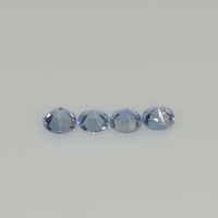 2.0-4.5 mm Natural Blue Sapphire Loose Gemstone Round Diamond Cut Vs Quality Color