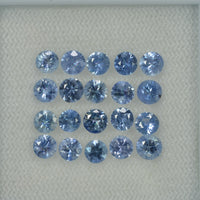 4-5 mm Natural Blue Sapphire Loose Gemstone Round Diamond Cut Vs Quality Color - Thai Gems Export Ltd.