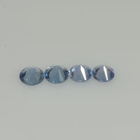 4-5 mm Natural Blue Sapphire Loose Gemstone Round Diamond Cut Vs Quality Color - Thai Gems Export Ltd.
