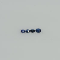 2.0-2.3 mm Natural Blue Sapphire Loose Gemstone Round Diamond Cut Vs Quality Color