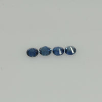 2.7-3.3 mm Natural Blue Sapphire Loose Gemstone Round Diamond Cut Vs Quality Color