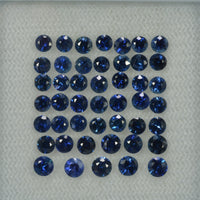 3.0-3.5 mm Natural Blue Sapphire Loose Gemstone Round Diamond Cut Vs Quality Color - Thai Gems Export Ltd.