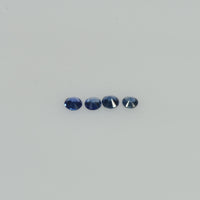 2.0-3.0 mm Natural Blue Sapphire Loose Gemstone Round Diamond Cut Vs Quality Color
