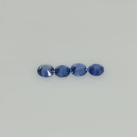 3.0-3.5 mm Natural Blue Sapphire Loose Gemstone Round Diamond Cut Vs Quality Color