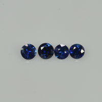 2.5-6.0 mm Natural Blue Sapphire Loose Gemstone Round Diamond Cut Vs Quality Color - Thai Gems Export Ltd.