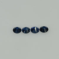 3.0-5.5 mm Natural Blue Sapphire Loose Gemstone Round Diamond Cut Vs Quality Color - Thai Gems Export Ltd.