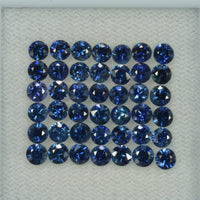 3.0-5.5 mm Natural Blue Sapphire Loose Gemstone Round Diamond Cut Vs Quality Color - Thai Gems Export Ltd.