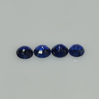 2.8-5.1 mm Natural Blue Sapphire Loose Gemstone Round Diamond Cut Vs Quality Color - Thai Gems Export Ltd.