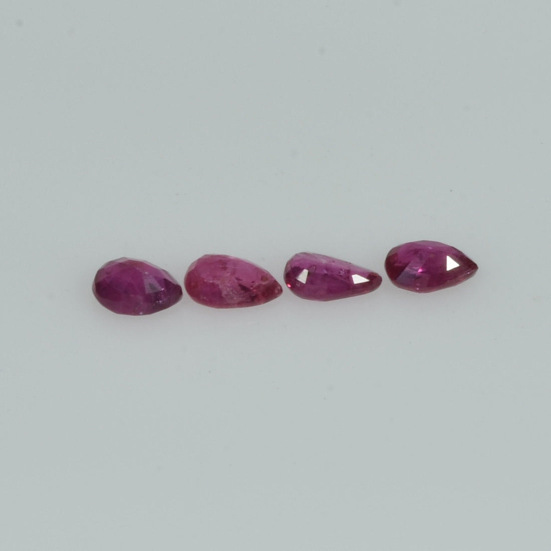 3.5x2.5 mm Natural Ruby Loose Gemstone Pear Cut
