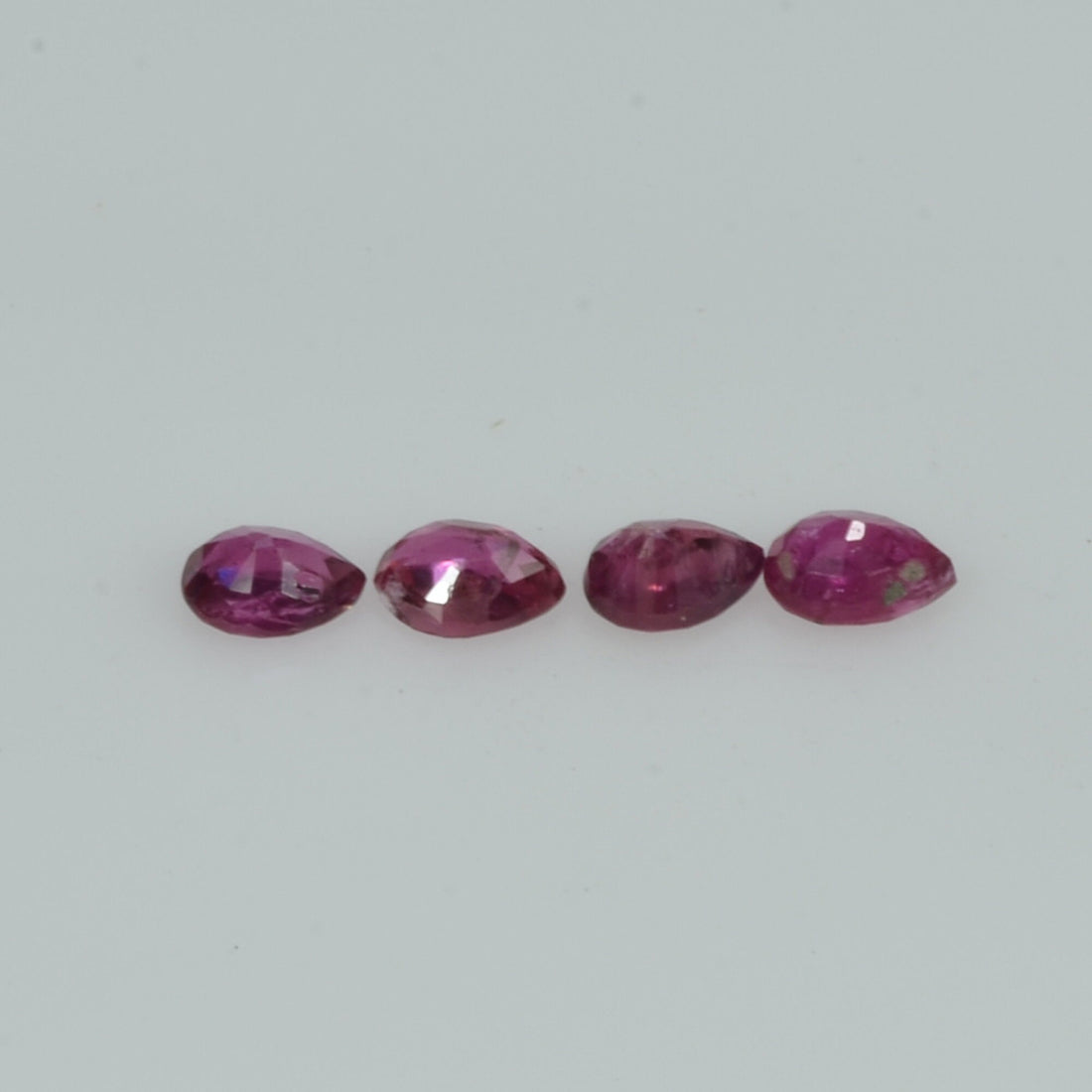 3.5x2.5 mm Natural Ruby Loose Gemstone Pear Cut