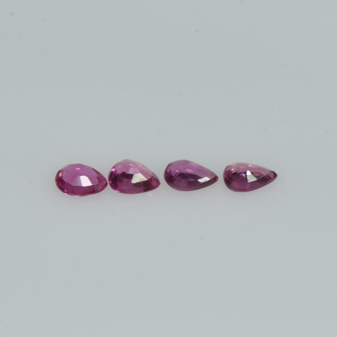 3.5x2.5 mm Natural Ruby Loose Gemstone Pear Cut