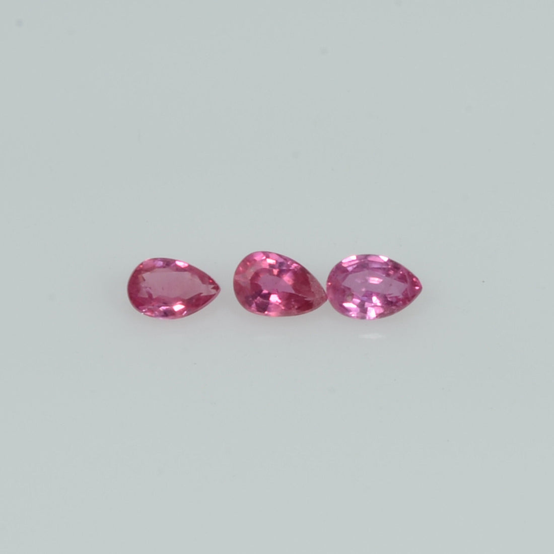 3.5x2.5 mm Natural Ruby Loose Gemstone Pear Cut