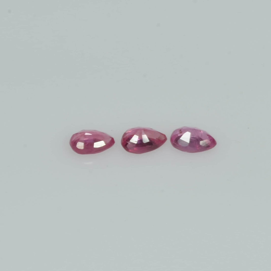 3.5x2.5 mm Natural Ruby Loose Gemstone Pear Cut