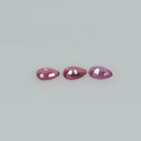 3.5x2.5 mm Natural Ruby Loose Gemstone Pear Cut