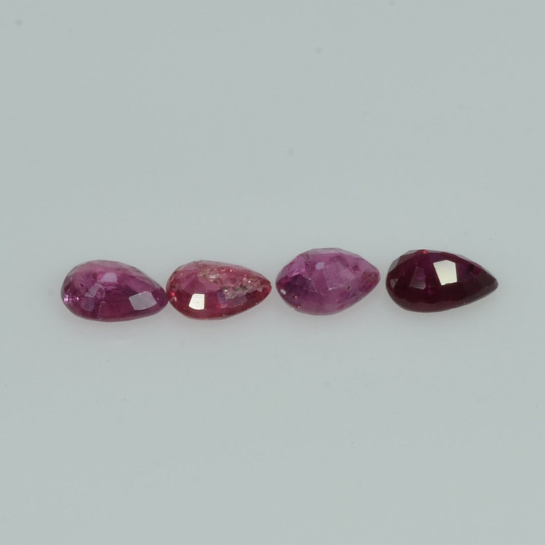 4x3 mm Natural Ruby Loose Gemstone Pear Cut