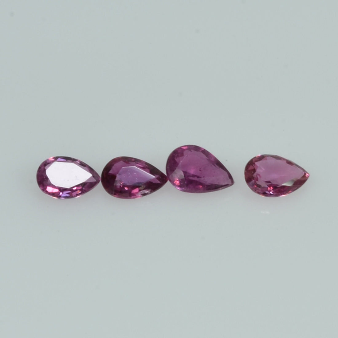 4x3 mm Natural Ruby Loose Gemstone Pear Cut