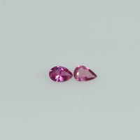 3.5x2.5 mm Lot Natural Ruby Loose Gemstone Pear Cut