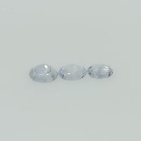 Natural white Sapphire Loose Gemstone VS Quality Oval Cut
