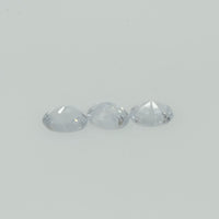 Natural white Sapphire Loose Gemstone VS Quality Oval Cut
