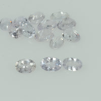Natural White Sapphire Loose Gemstone VS Quality Oval Cut