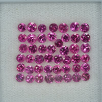 2.7-4.4 mm Natural Pink Sapphire Loose Gemstone Round Diamond Cut