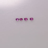 2.0 mm Natural Pink Sapphire Loose Gemstone Round Diamond Cut Vs Quality AAA+ Color - Thai Gems Export Ltd.