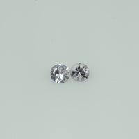 2-4 mm Natural Pastel Purple Sapphire Loose Gemstone Round Diamond Cut Cleanish Quality