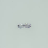 2-4 mm Natural Pastel Purple Sapphire Loose Gemstone Round Diamond Cut Cleanish Quality