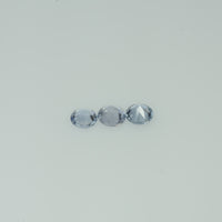 3.0-4.5 mm Natural Whitsh Blue Sapphire Loose Gemstone Round Diamond Cut Vs Quality Color