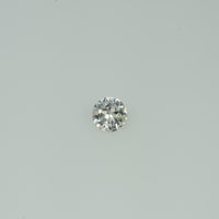 3.5-5.0 mm Natural Yellowish White Sapphire Loose Gemstone Round Diamond Cut Vs Quality