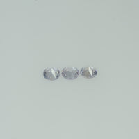 2.5-4.0 mm Natural Pastel Pink Sapphire Vs Quality Loose Gemstone Round Diamond Cut