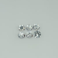 3.5-4.5 mm Natural Whitish Yellow Sapphire Loose Vs Quality Gemstone Round Diamond Cut