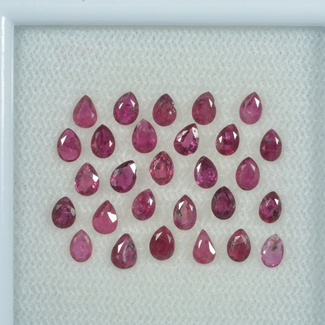 3.5x2.5 mm Natural Ruby Loose Gemstone Pear Cut