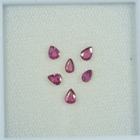 3.5x2.5 mm Natural Ruby Loose Gemstone Pear Cut