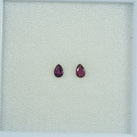 3.5x2.5 mm Lot Natural Ruby Loose Gemstone Pear Cut