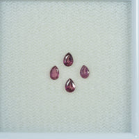 3.5x2.5 mm Natural Ruby Loose Gemstone Pear Cut