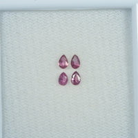 3.5x2.5 mm Natural Ruby Loose Gemstone Pear Cut