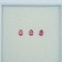 3.5x2.5 mm Natural Ruby Loose Gemstone Pear Cut