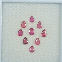 4x3 mm Natural Ruby Loose Gemstone Pear Cut