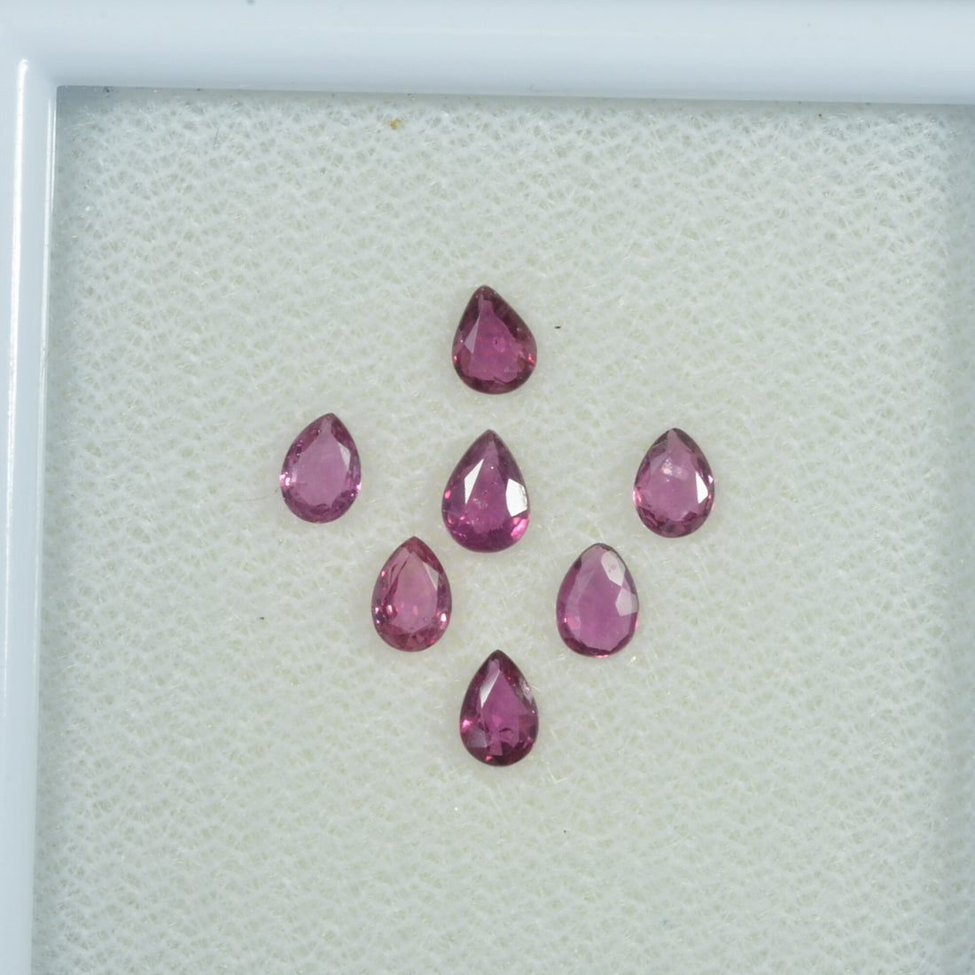 4x3 mm Natural Ruby Loose Gemstone Pear Cut